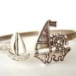 Boat ship nautical bracelet wrap style