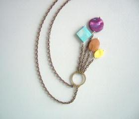 Tassel shell necklace in many colours