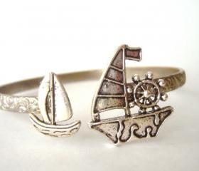 Boat ship nautical bracelet wrap style