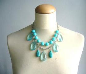 Turquoise statement necklace